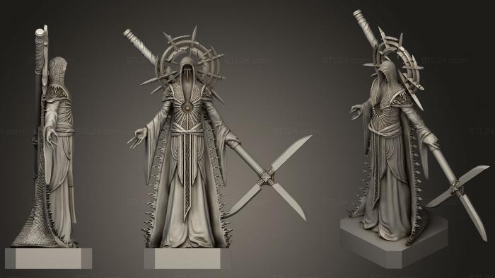 Статуэтки герои, монстры и демоны (Ужасный Ревенант, STKM_1406) 3D модель для ЧПУ станка